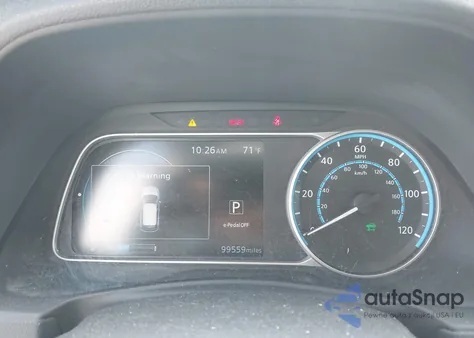 2019 Nissan Leaf S z USA, uszkodzony, nr VIN 1N4AZ1CP9KC305660